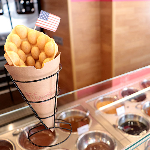 bubble waffle helado para llenar