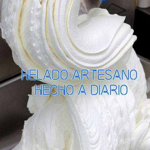 helado artesano hecho en tienda